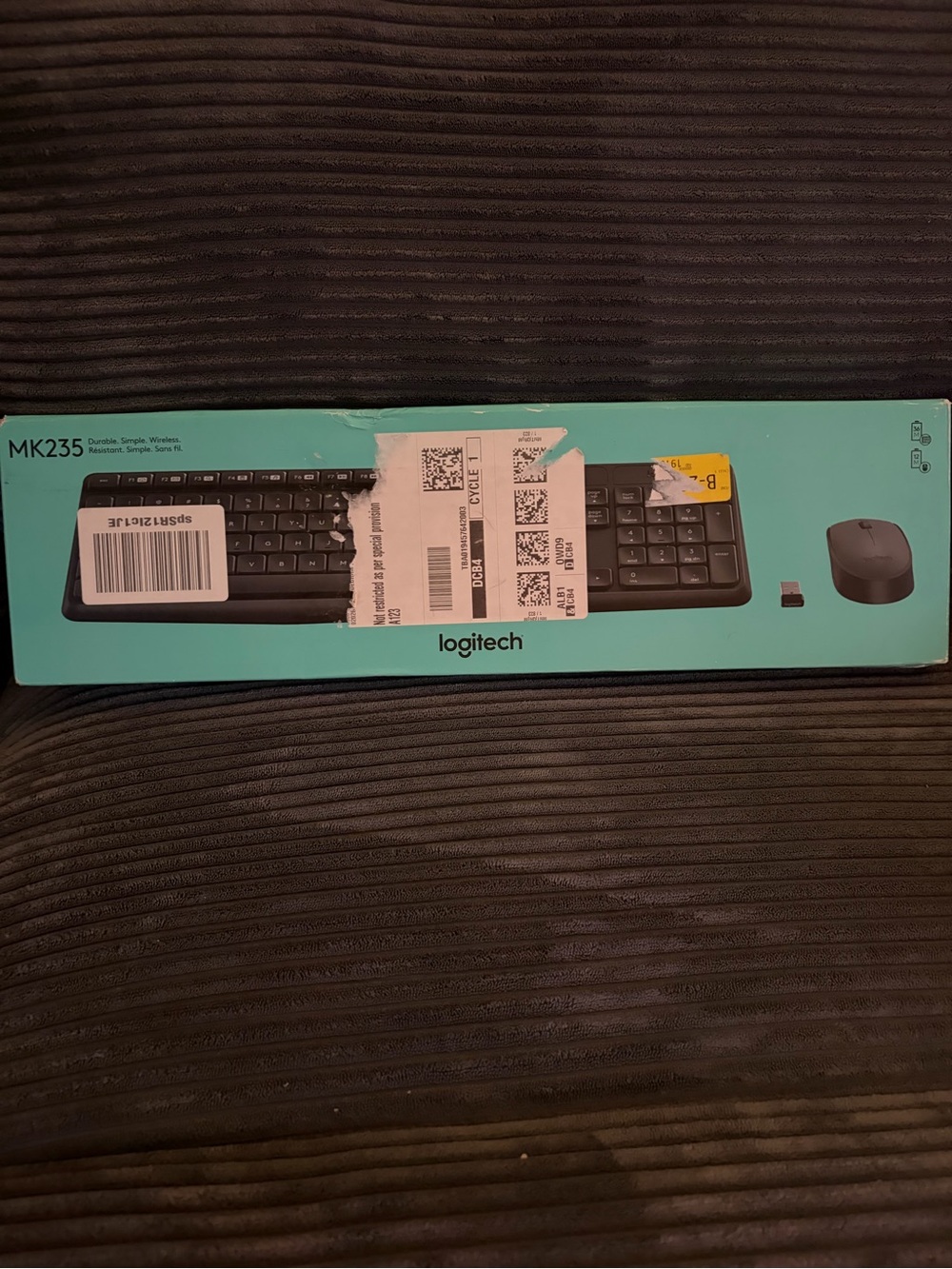Logitech MK235 Wireless Keyboard & Mouse Combo - Black. Never been opened.